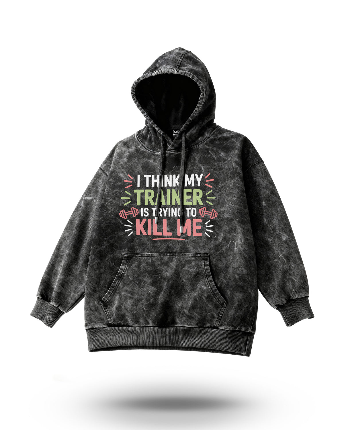 Manmaker Trainer Acid Wash Gym Hoodie | Gym Wear for Women | Hoodie 