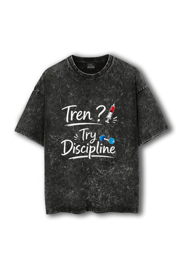 Manmaker Tren Acid Wash Oversized Gym T-shirt | Gym Wear for Men-Women