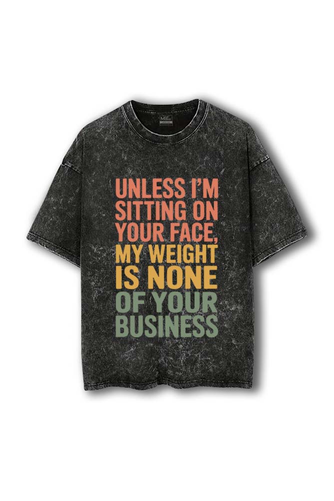 Manmaker Weight Acid Wash Oversized Gym T-shirt | Gym Wear for Women