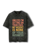 Manmaker Weight Acid Wash Oversized Gym T-shirt | Gym Wear for Women