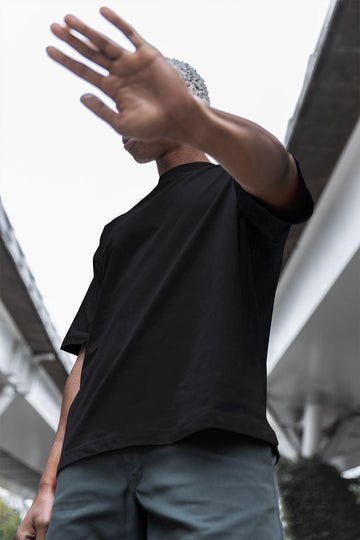 Manmaker's Black Oversized T-shirt - Manmaker