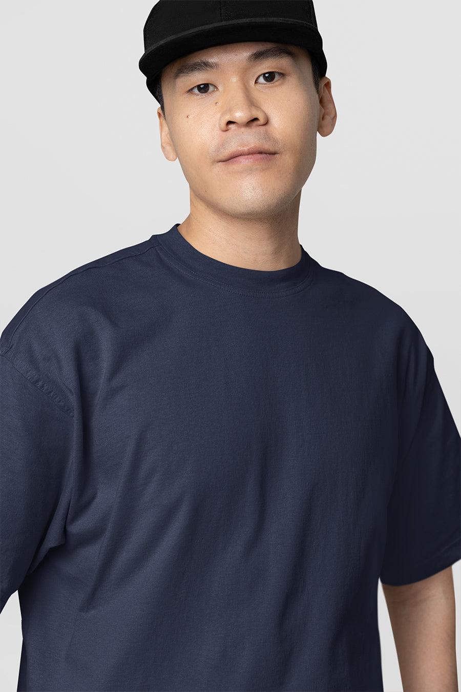 Manmaker's Navy Blue Oversized T-shirt - Manmaker