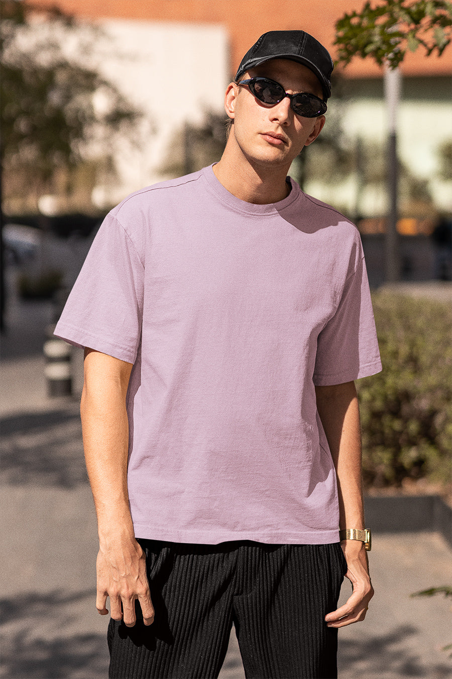 Manmaker's Light Pink Oversized T-shirt - Manmaker