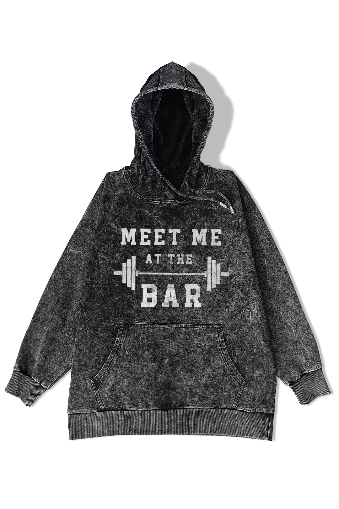 Manmaker Bar Acid Wash Gym Hoodie | Gym Wear | Manmaker Gym Hoodie