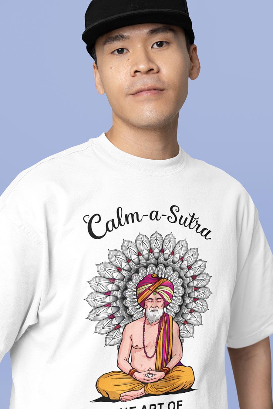 Manmaker's Calm-A-Sutra Oversized T-shirt | Funny T-shirt | Offensive