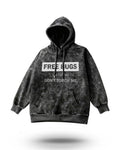 Manmaker Free Hugs Acid Wash Gym Hoodie | Gym Wear
