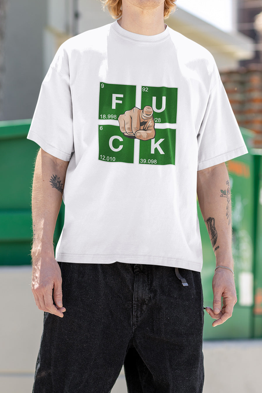 Manmaker's FUCK You Oversized White T-shirt - Manmaker