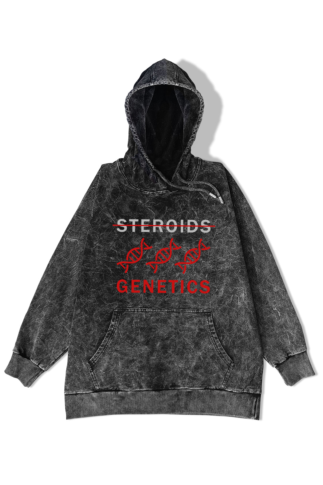 Manmaker Genetics Acid Wash Gym Hoodie | Gym Wear | Gym Hoodie 