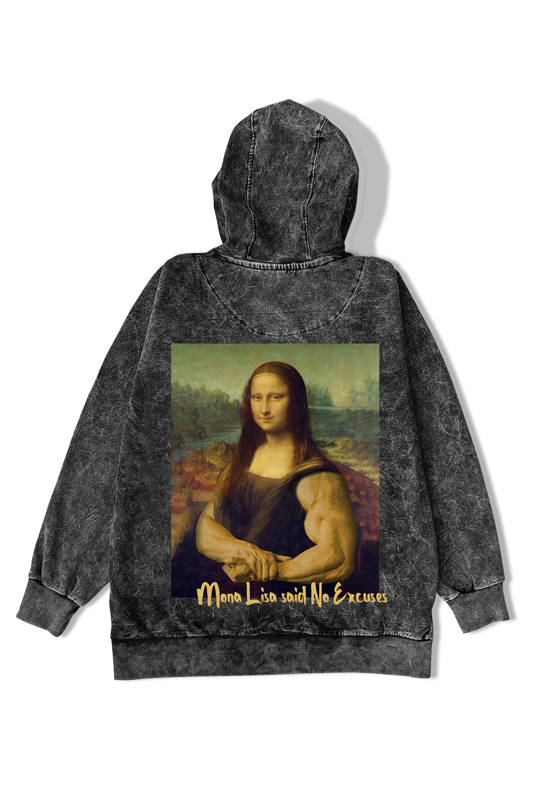 Manmaker Mona Lisa Acid Wash Gym Hoodie | Gym Wear | Manmaker Hoodie