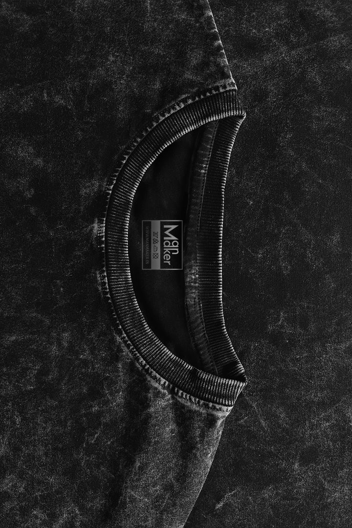 Manmaker Acid Wash T-shirt front focus