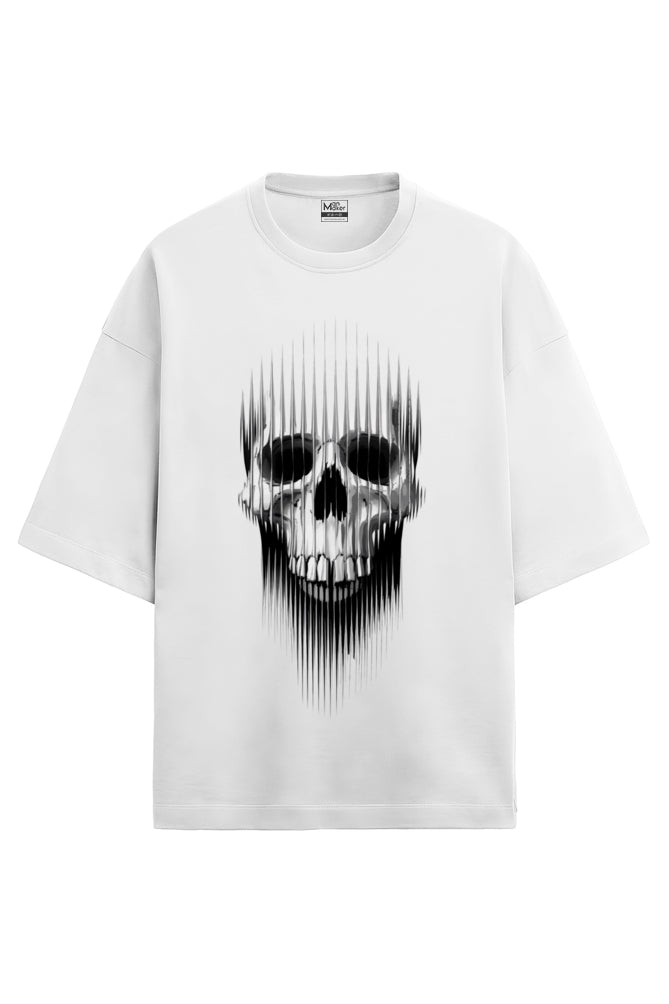 Manmaker Skull French Terry Oversized T-shirt | Streetwear