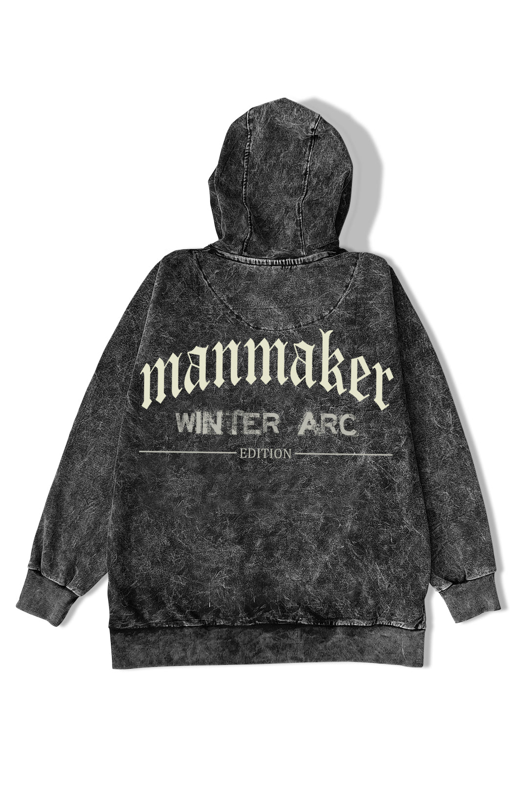 Manmaker Winter Arc Acid Wash Gym Hoodie | Gym Wear | Manmaker