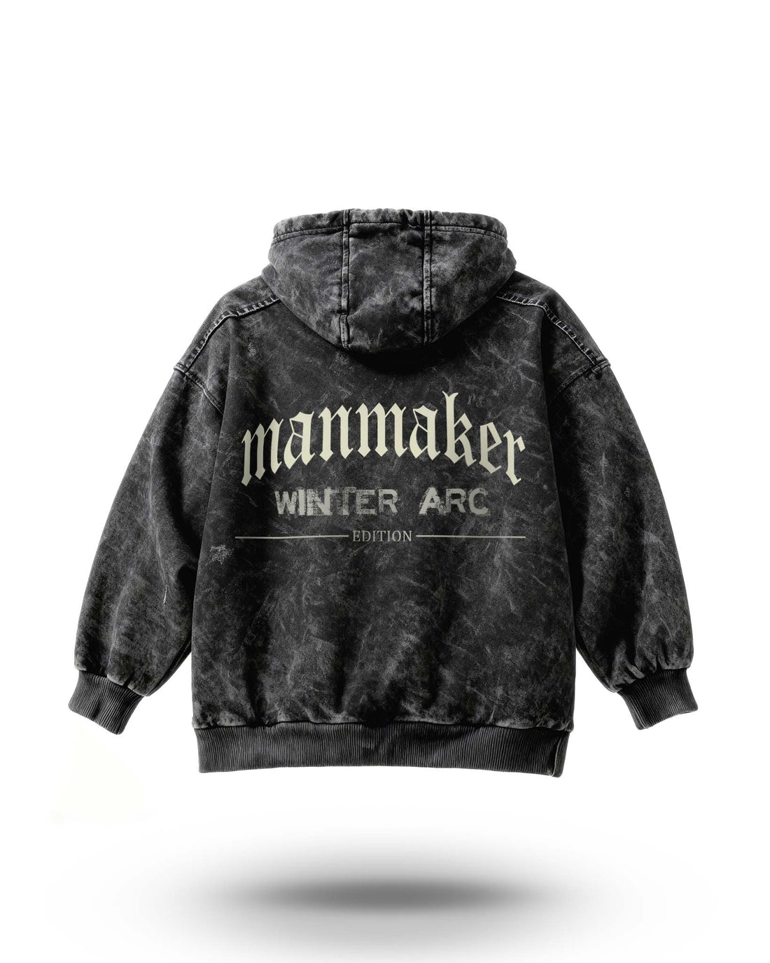 Manmaker Winter Arc Acid Wash Gym Hoodie | Gym Wear | Manmaker